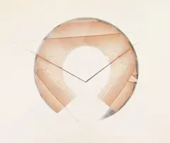 Jan Dibbets, Untitled III, chromogenic color and lithograph collage, 1981