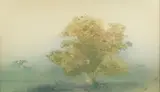 Kaiko Moti, Summer Afternoon, etching in colors