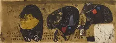 José Ortega, Untitled, etching in colors
