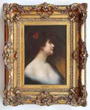 Angelo Asti, Woman in Profile, oil on canvas