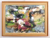 Spring Wind by Adomas Galdikas, watercolor on paper, offered Mar 2025