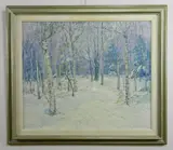 Edward K. Williams, Winter Landscape, oil on canvas