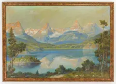 Andreas Roth, Grand Tetons, Wyoming, oil on canvas, 1935