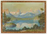 Andreas Roth, Grand Tetons, Wyoming, oil on canvas, 1935