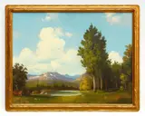 Robert Wood, Landscape, oil on canvas