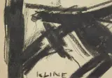 Franz Kline, Untitled, charcoal on paper