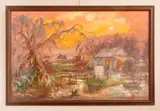 Collette Pope Heldner, Swamp Idyll (Louisiana Bayou County), oil on canvas