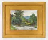 Bernard Corey, Quiet Brook, oil on canvas