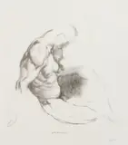 George Bellows, Male Torso, lithograph, 1916, estate