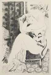 Walt Kuhn, Edith, lithograph, 1925
