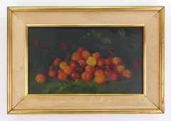 Adam Lehr, Still-Life of Apples, oil on canvas laid on panel, 1901