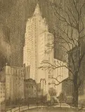 William S. Gisch, Cleveland Scene, lithograph