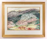 Mountainous Landscape by William Joseph Eastman, watercolor on paper, offered Mar 2025
