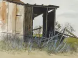 Lawrence Edwin Blazey, End of Arnold House, Laguna Beach, watercolor on paper