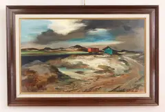 Carl Gaertner, Pine Point Spur, oil on Masonite, 1947