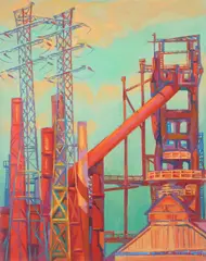 Elevation by Phyllis Seltzer, oil on canvas, 1995, offered Mar 2025