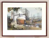 Michael D. Prunty, Untitled (Cuyahoga River II), watercolor on paper