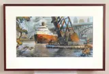 Michael D. Prunty, Untitled (Cuyahoga River I), watercolor on paper
