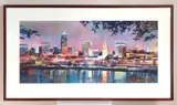 Michael D. Prunty, Cleveland Skyline, watercolor on paper