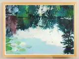 Carl Krabill, Giverny Pond II, acrylic on canvas