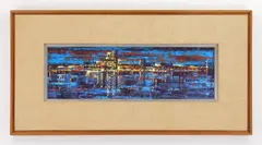 Richard Florsheim, Big Town wax and, oil on Masonite