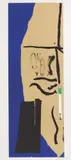 America - La France Variations VIII by Robert Motherwell, lithograph ad collage on Arches Cover mold-made paper, black German Etching paper, offered Mar 2025