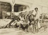 Edmund Blampied, San Sebastien (Lunch Hour)