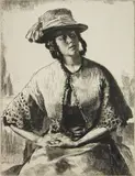 Gerald Brockhurst, Elisabeth, etching, 1922