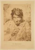 Francisco De Goya, Un Mendiant, etching on paper