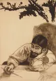Louis Legrand, Auto-Portrait, aquatint, 1895