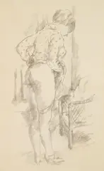 Alexander Brook, Garter Troubles, lithograph