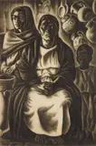 Howard Cook, Mexican Interior, etching, 1933