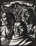 Howard Cook, Eagle Dance, woodcut, 1942