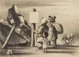William Gropper, Liberated Village, lithograph