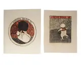 Circus Bear by Margery Niblock, woodcut, offered Jun 2025