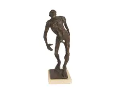 George De Groat, Untitled, bronze sculpture of a man