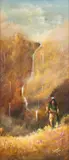 Shadows by Jim Redhawk, 2008, acrylic on board, offered Mar 2025