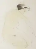 Untitled by Gene Szafran, 1959, mixed media nude, offered Mar 2025
