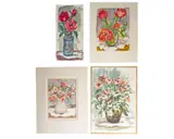 Marjorie Stevens, Untitled, watercolor still life paintings of flowers