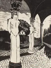 Untitled by Carol Acquilano, woodcut, offered Mar 2025