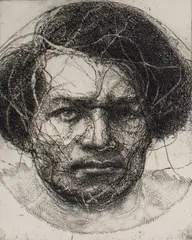 Charles Wells, Frederick Douglass, 1986, etching
