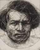 Charles Wells, Frederick Douglass, 1986, etching