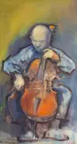 Toccata and Fugue by Ruth Bernice Anderson, oil on board, offered Jan 2025