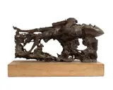 Untitled by Ernest Badynski, bronze sculpture of a knight, offered Jan 2025
