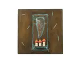 Jack McLean, Untitled, 1992, bronze wall plaque