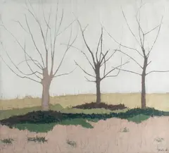 Raymond Mintz, Untitled, oil on canvas board landscape