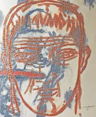 Sobriquette by Will Northerner, 1981, acrylic and graphite, offered Nov 2024