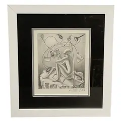 Mark Kostabi, Icons of Engagement, 2023, Pencil on paper Signature: Signed and dated lower right; inscribed, signed, and dated on verso Overall
