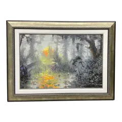 James Coleman, "Golden Light", Hand-embellished giclée on canvas