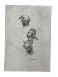 Untitled by Roberto Fabelo Origin: Cuba, Mixed media on paper, offered Sep 2026